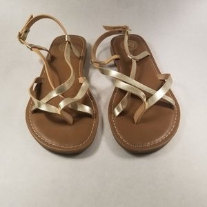 Authentic American Heritage Sandals Gold Size 9